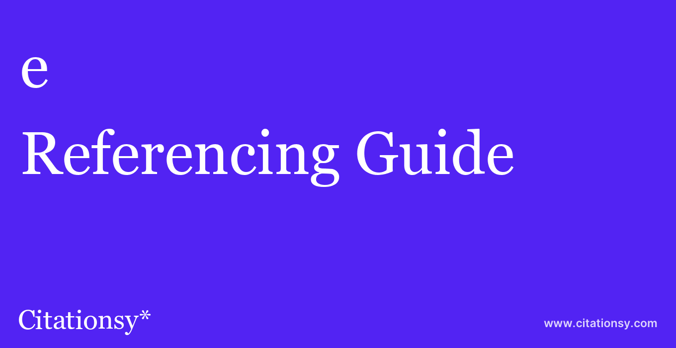 cite e & i Elektrotechnik und Informationstechnik (German)  — Referencing Guide